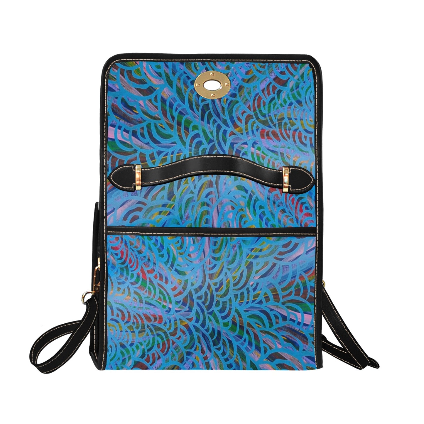 Land and Sky All Over Print Canvas Bag (Model 1641)(Black)
