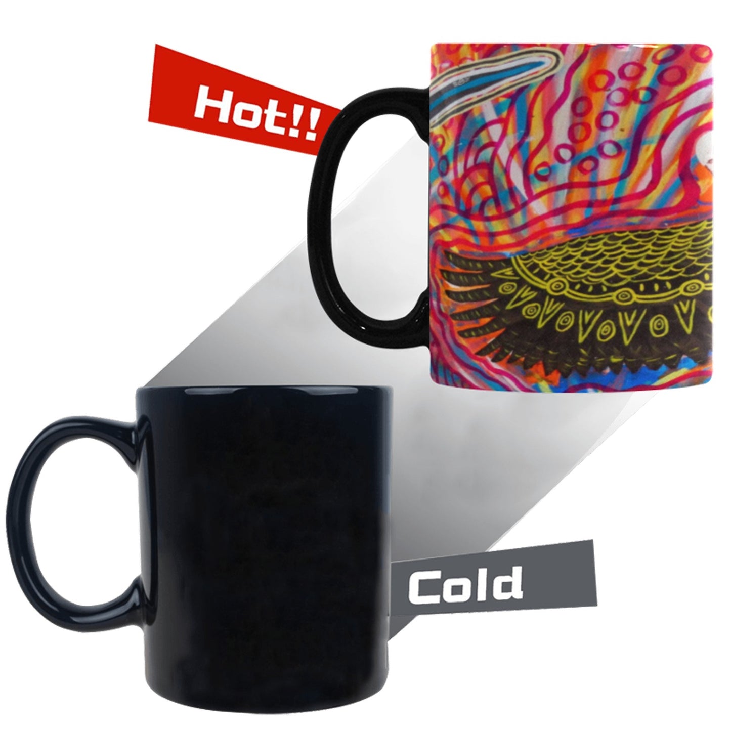 Black Cockatoo Mug Custom Morphing Mug(11OZ) (Made In AUS)