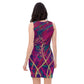 Bodycon Dress - Deep Grasses at night