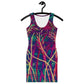 Bodycon Dress - Deep Grasses at night