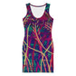 Bodycon Dress - Deep Grasses at night