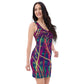 Bodycon Dress - Deep Grasses at night