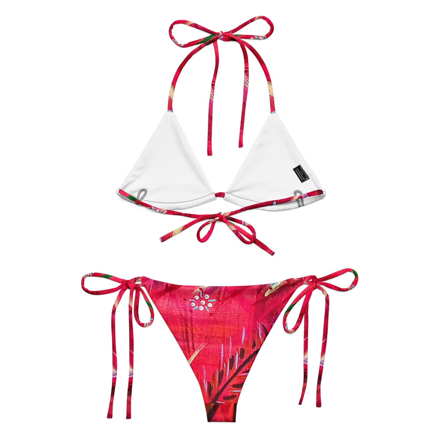 Recycled string bikini - Bush Grasses