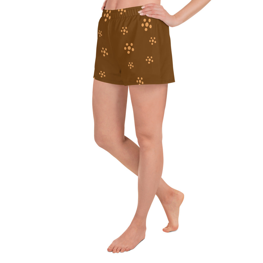 Women’s Recycled Athletic Shorts - Brown Minkgills