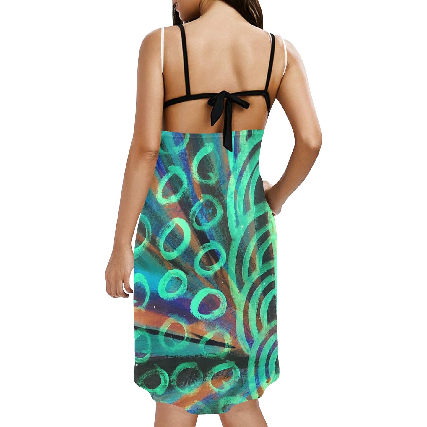 Spaghetti Strap Backless Dress