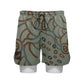 Mens Khaki Shorts Aboriginal