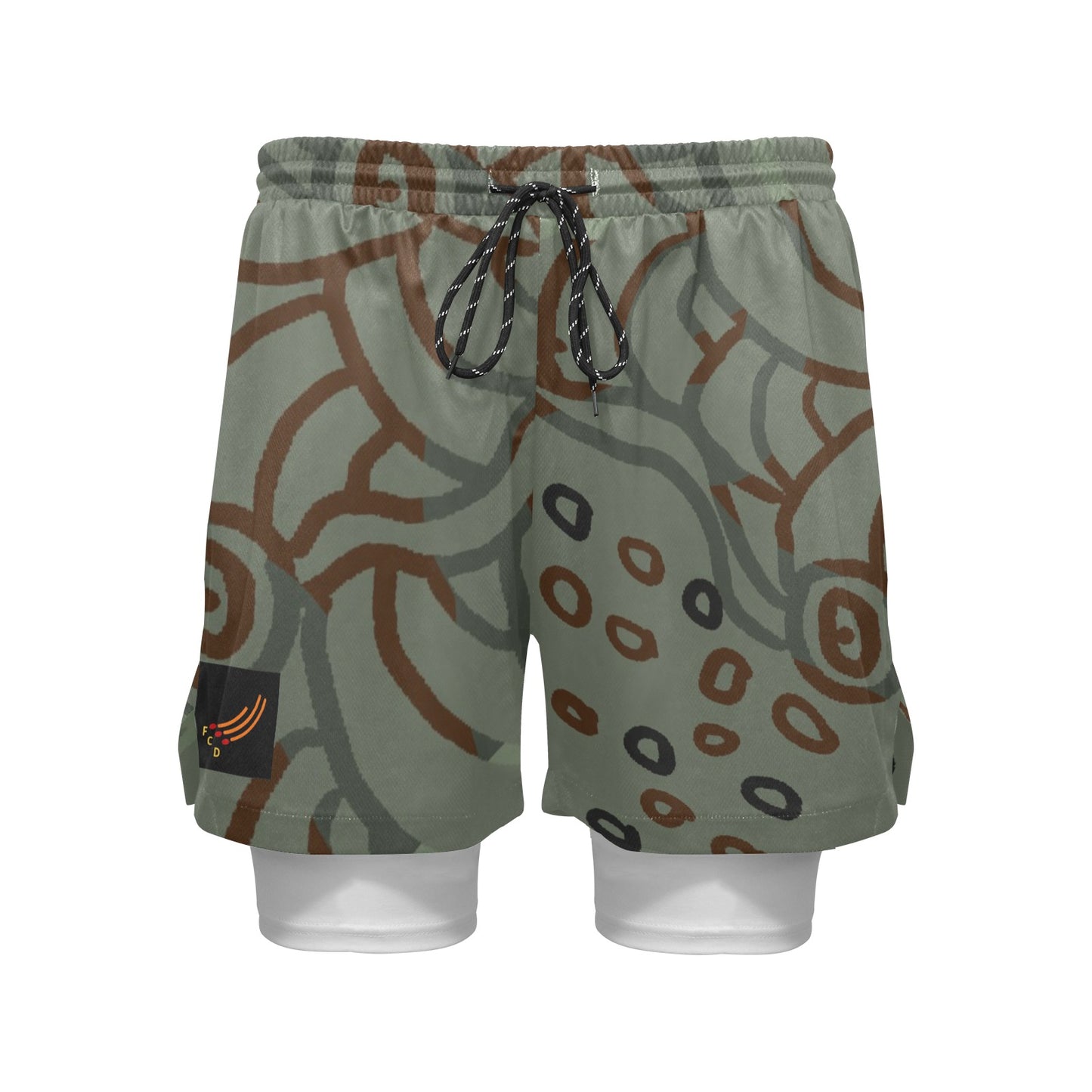 Mens Khaki Shorts Aboriginal