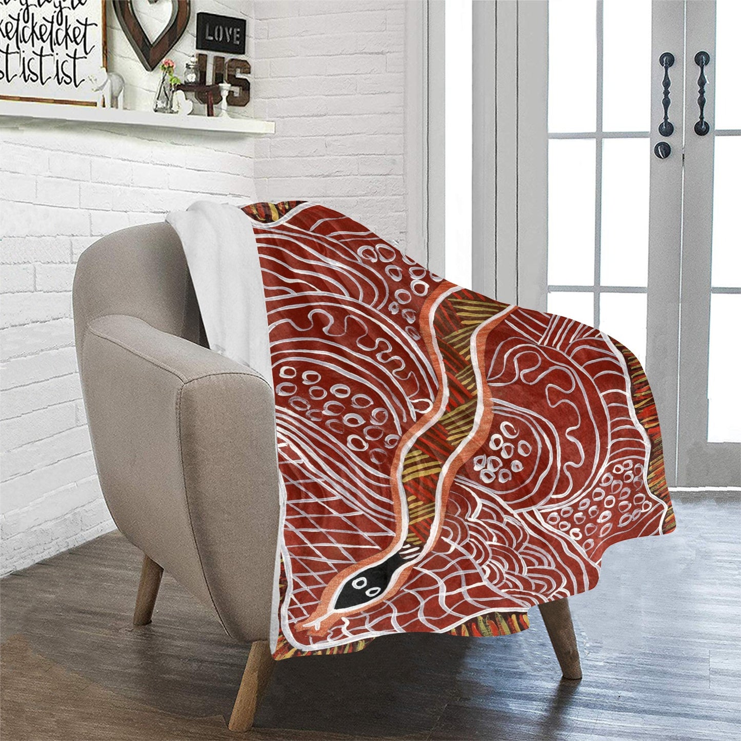 Serpent moving Mat Ultra-Soft Micro Fleece Blanket 32*48(Made In AUS)