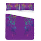 3 Piece Bedset Purple Butterfly