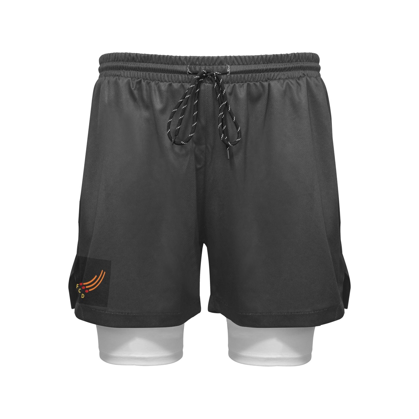 Men's Black Sports Shorts with Liner