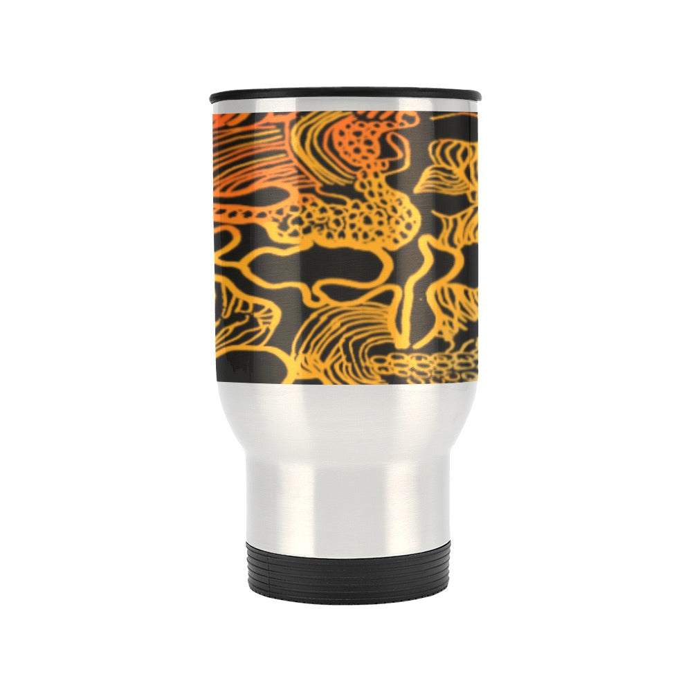 My Country Travel Mug Travel Mug(Silver)(14OZ) (Made In AUS)