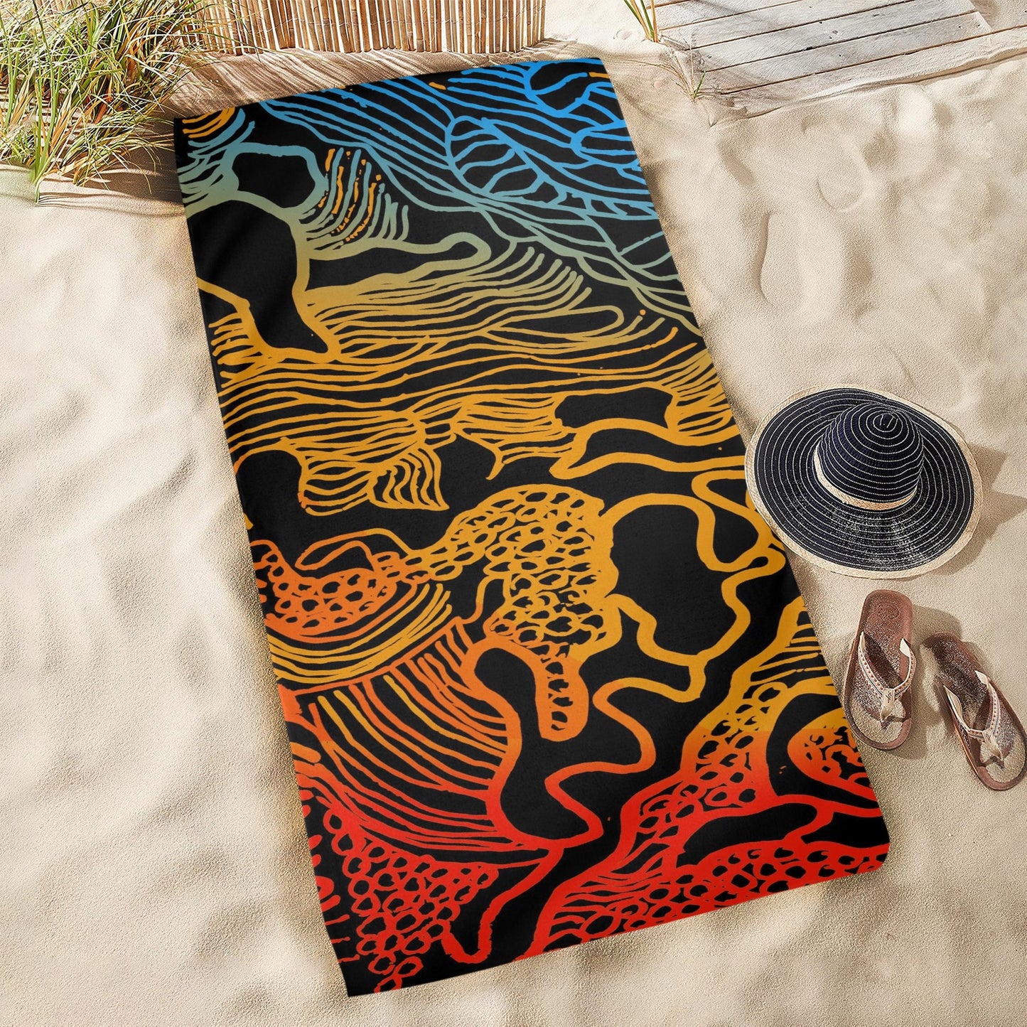 My Country Beach towel Beach Towel 31"x71"(NEW)(Made in AUS)
