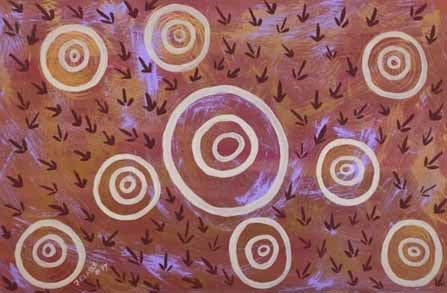 Waterhole – Emu tracks