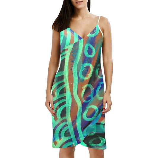 Spaghetti Strap Backless Dress