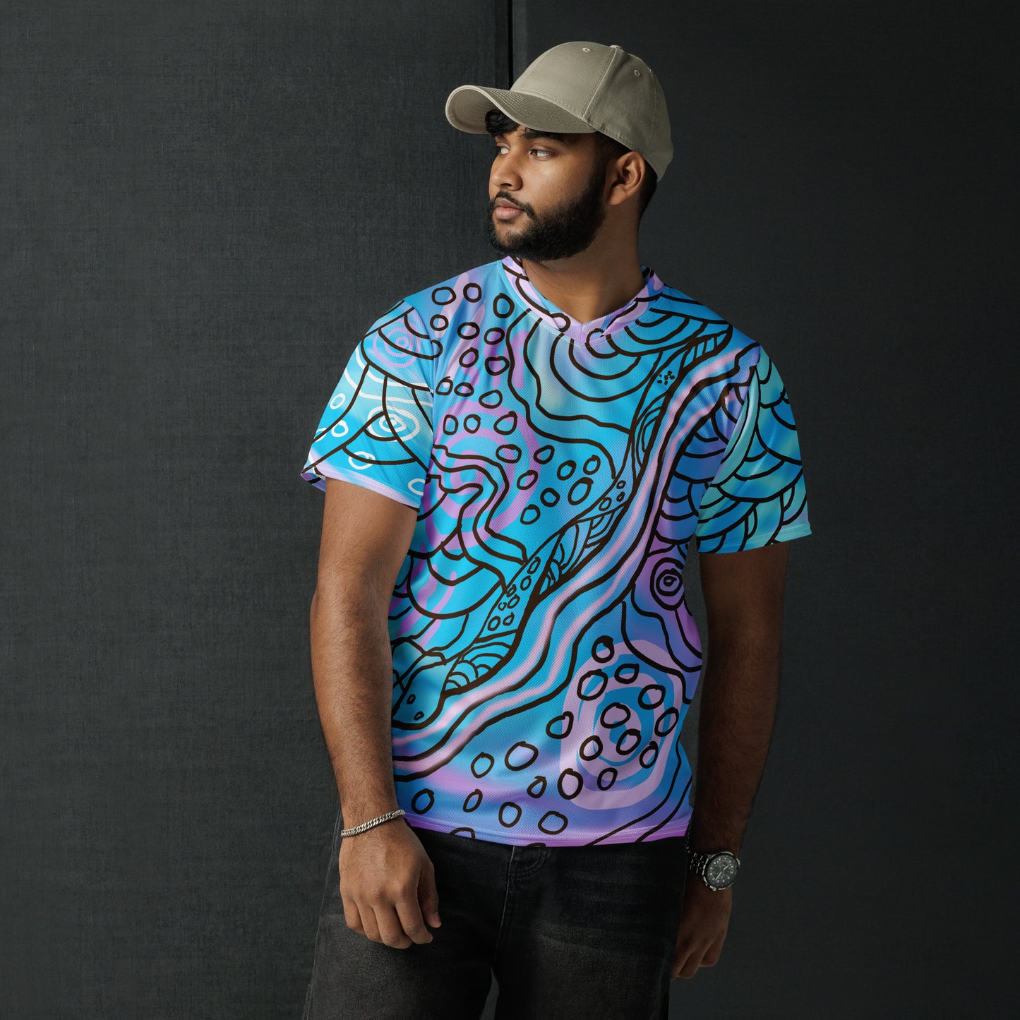 Recycled unisex sports jersey