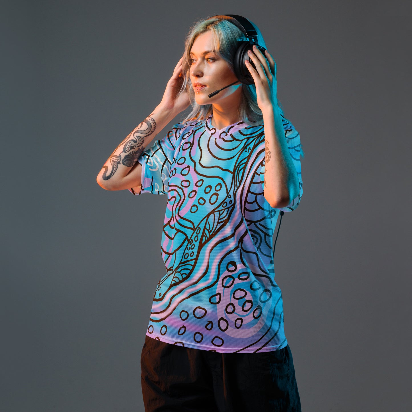 Recycled unisex sports jersey