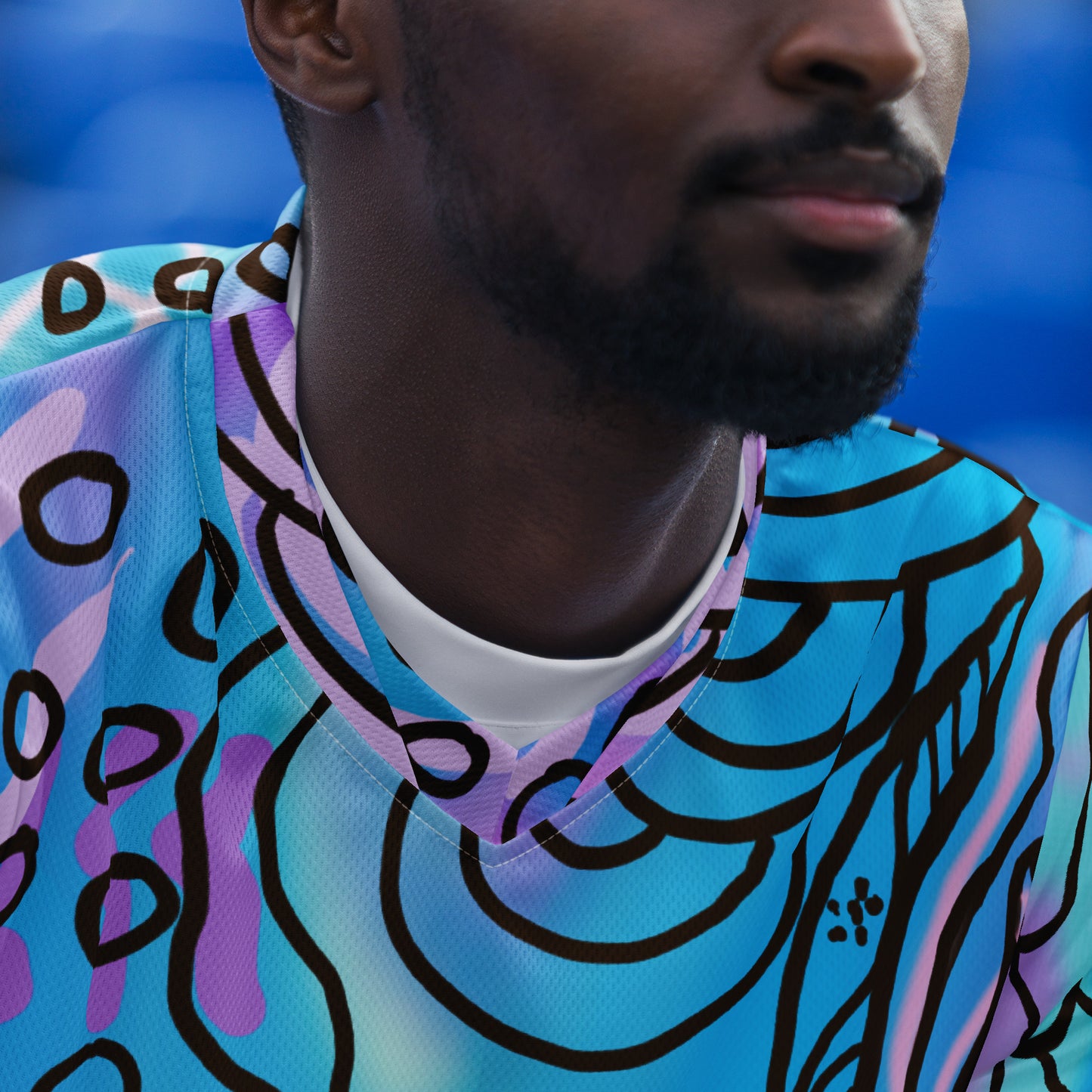 Recycled unisex sports jersey