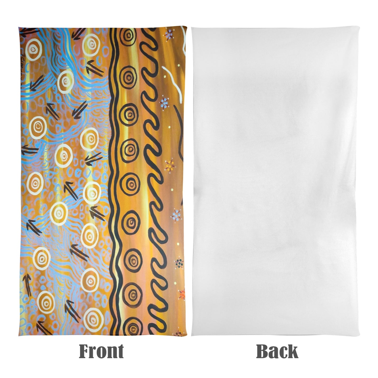 Kangaroo steps FCD Beach Towel 31"x71"(NEW)(Made in AUS)