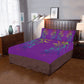 3 Piece Bedset Purple Butterfly
