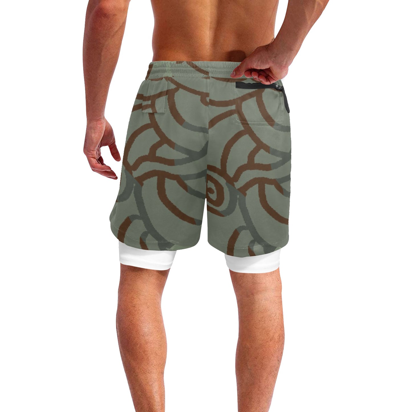Mens Khaki Shorts Aboriginal