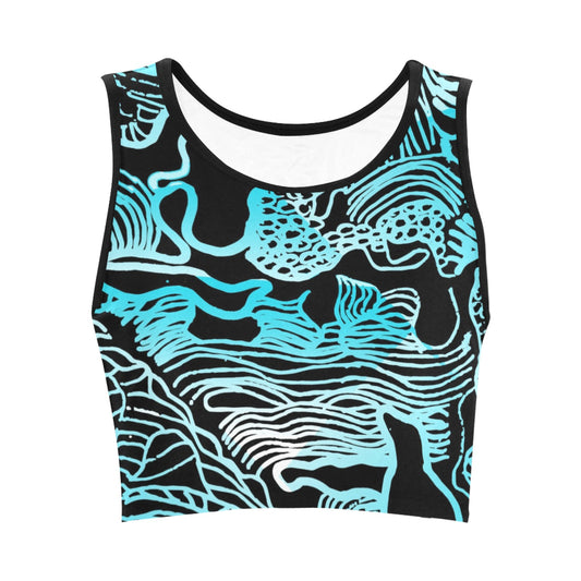 My Country Blue Womens Sports Bra