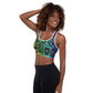 Padded Sports Bra Cloak design
