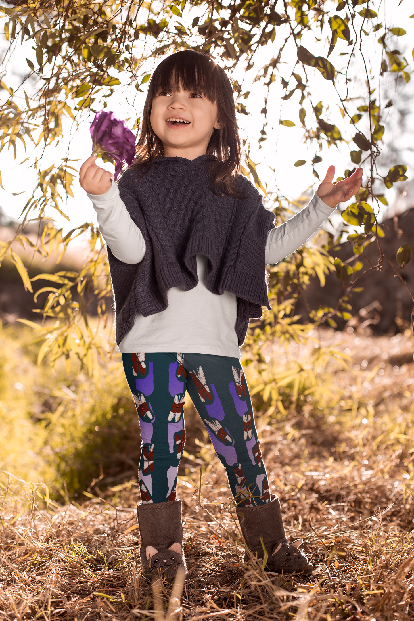 Multicolor Kids Leggings