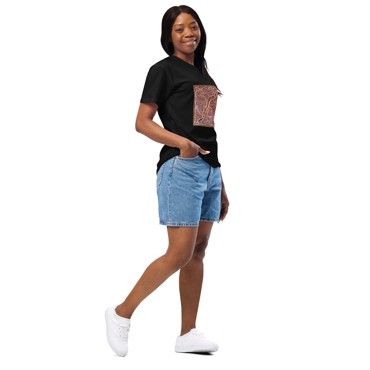 Unisex organic cotton tee Serpent Moving